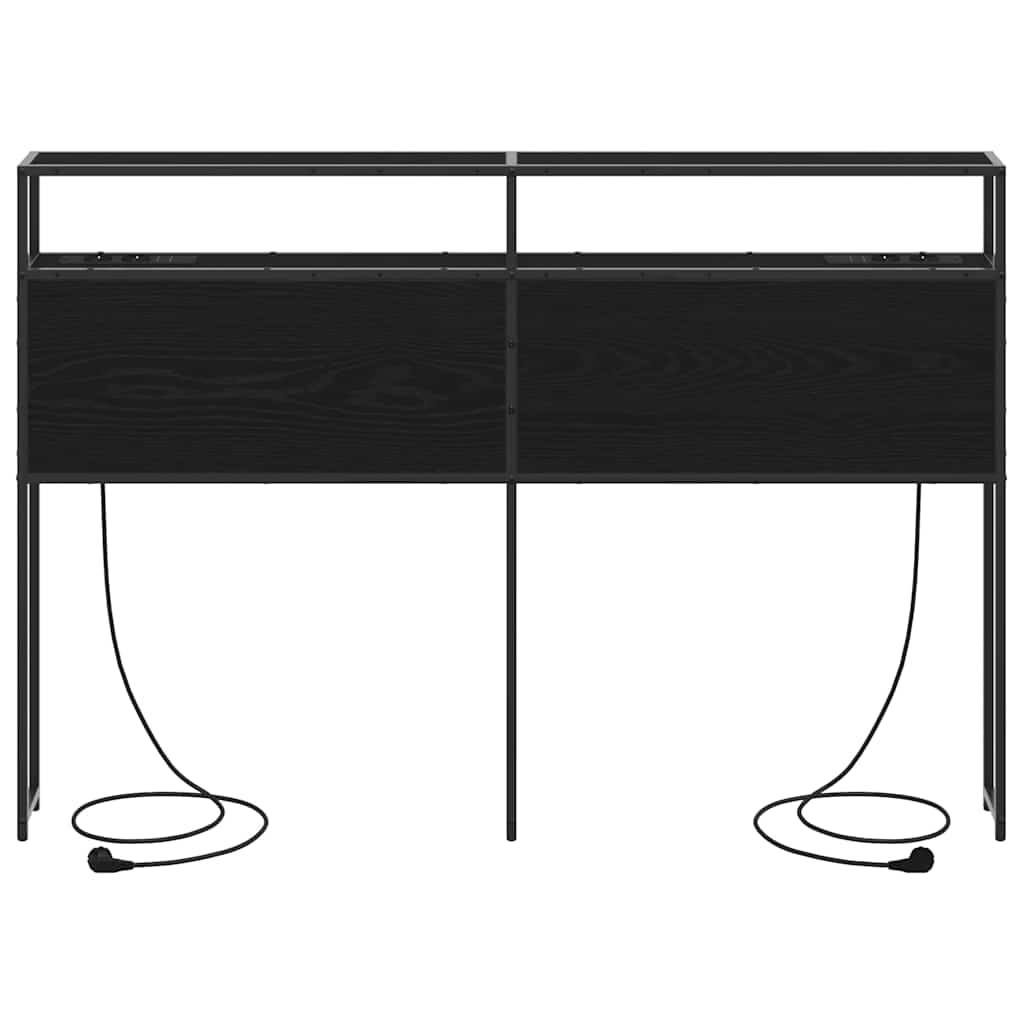 Úložné Čelo Postele Černý Dub Kompozitní Dřevo