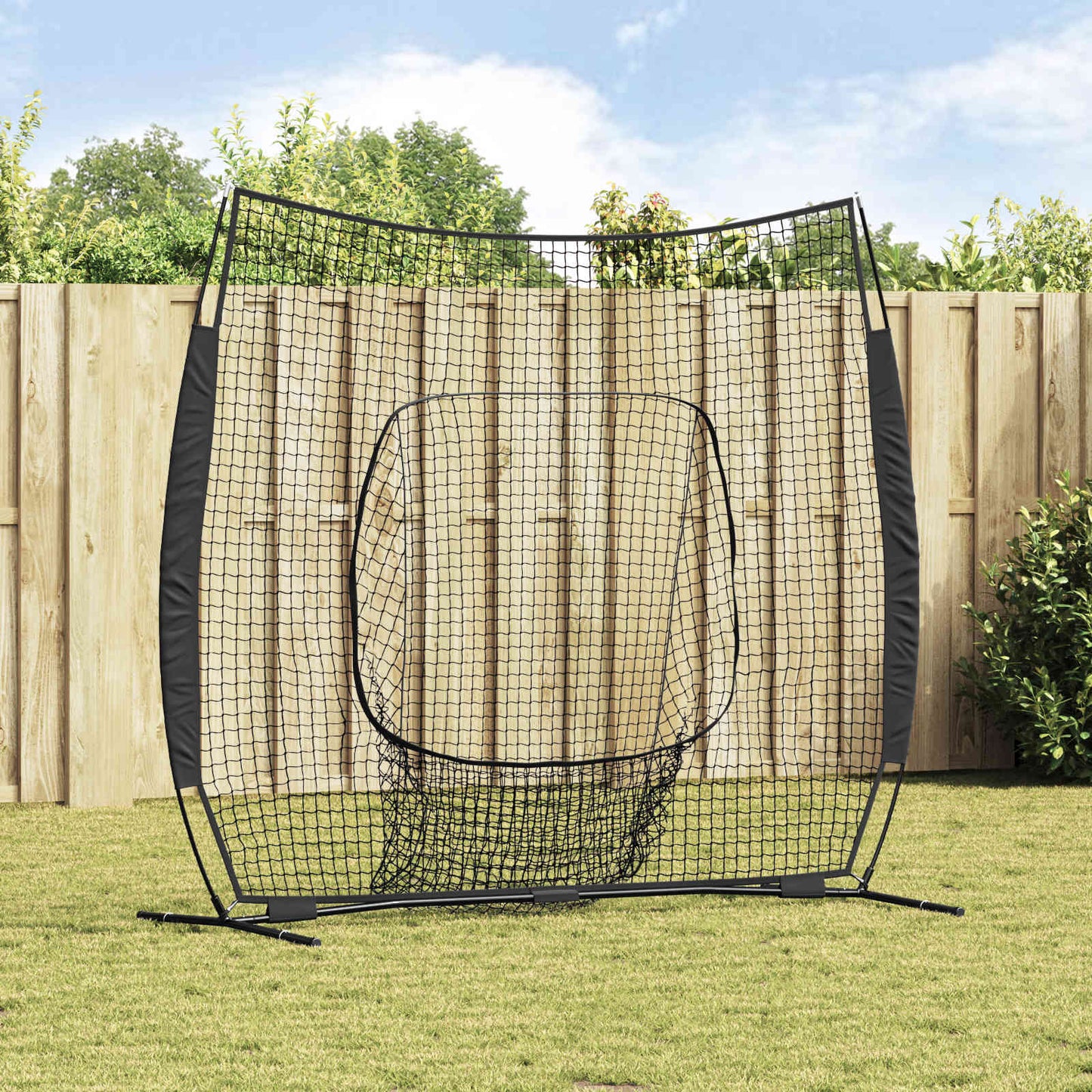 Síť Na Trénink Baseballu Černá 250 X 106 X 209 Cm Polyester