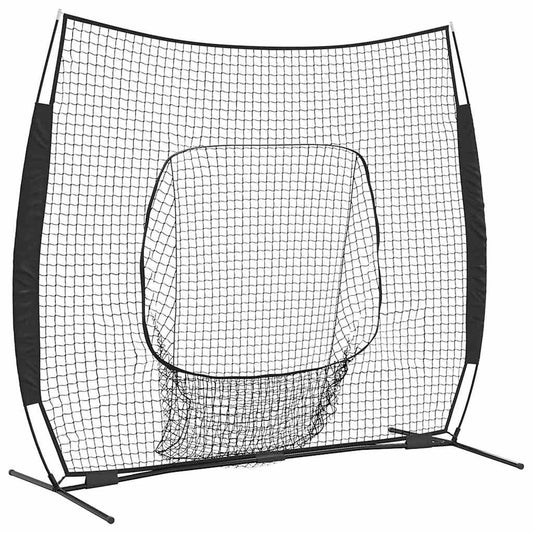 Síť Na Trénink Baseballu Černá 250 X 106 X 209 Cm Polyester