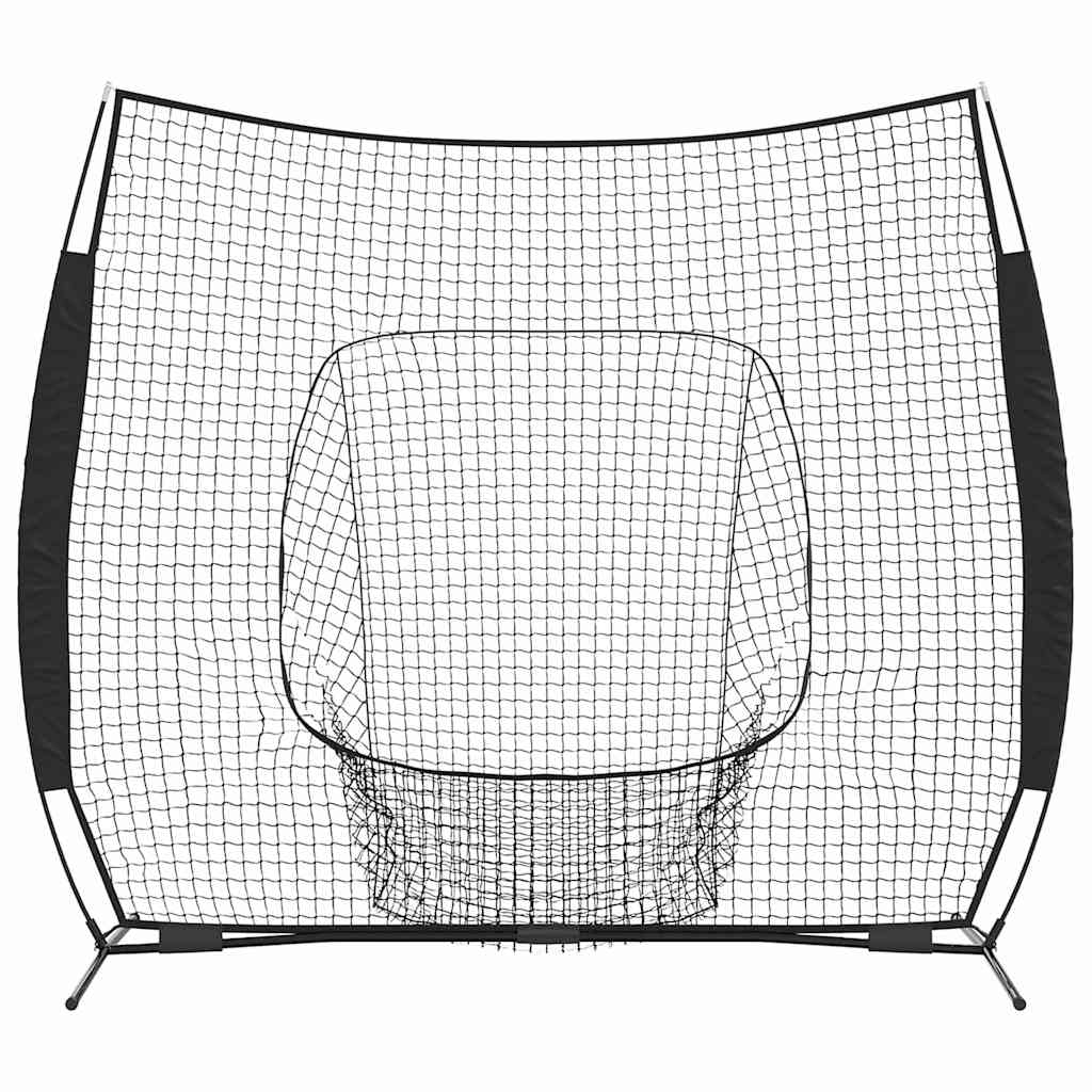 Síť Na Trénink Baseballu Černá 250 X 106 X 209 Cm Polyester