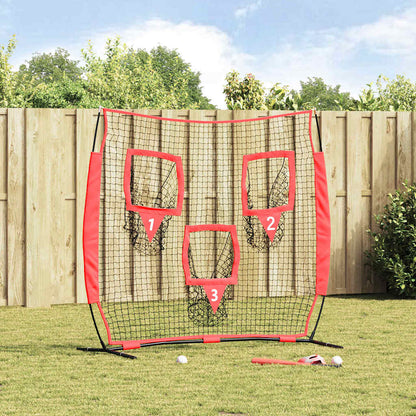 Síť Na Trénink Baseballu Černá 214,5 X 89,5 X 181 Cm Polyester