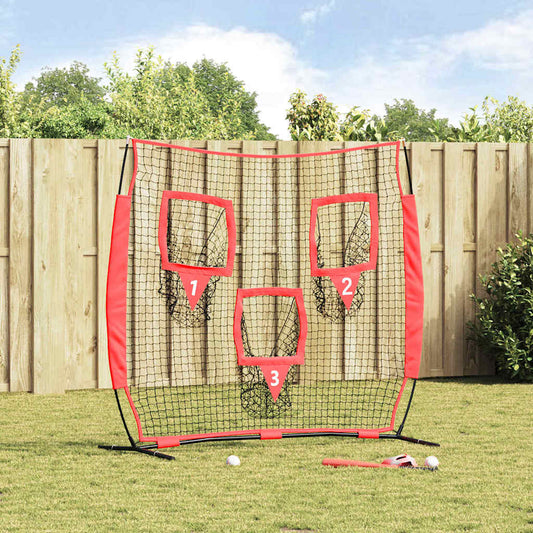 Síť Na Trénink Baseballu Černá 214,5 X 89,5 X 181 Cm Polyester