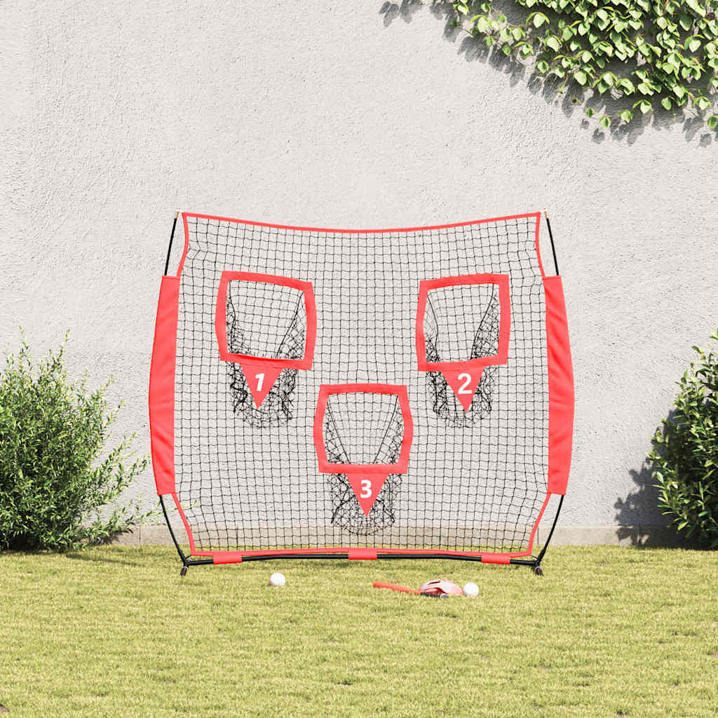Síť Na Trénink Baseballu Černá 214,5 X 89,5 X 181 Cm Polyester