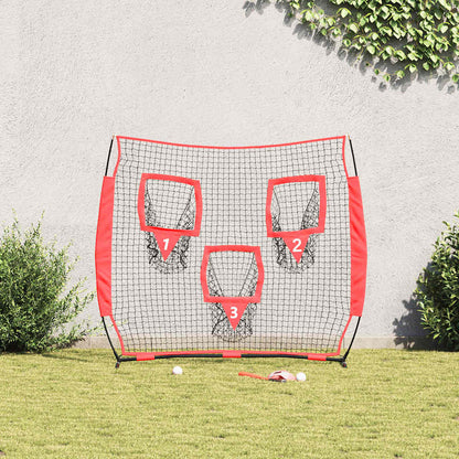 Síť Na Trénink Baseballu Černá 214,5 X 89,5 X 181 Cm Polyester