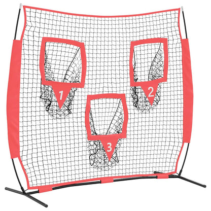 Síť Na Trénink Baseballu Černá 214,5 X 89,5 X 181 Cm Polyester