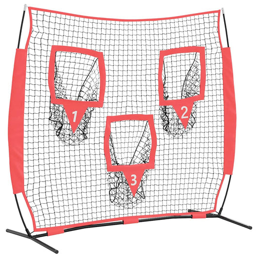 Síť Na Trénink Baseballu Černá 214,5 X 89,5 X 181 Cm Polyester