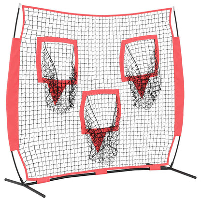 Síť Na Trénink Baseballu Černá 214,5 X 89,5 X 181 Cm Polyester