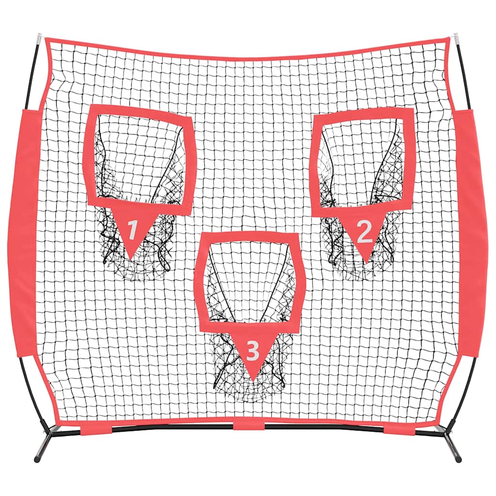 Síť Na Trénink Baseballu Černá 214,5 X 89,5 X 181 Cm Polyester