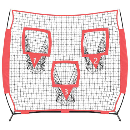 Síť Na Trénink Baseballu Černá 214,5 X 89,5 X 181 Cm Polyester