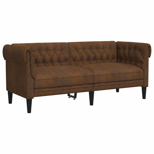 Pohovka Hnědá 182,5 X 74,5 X 74,5 Cm Polyester