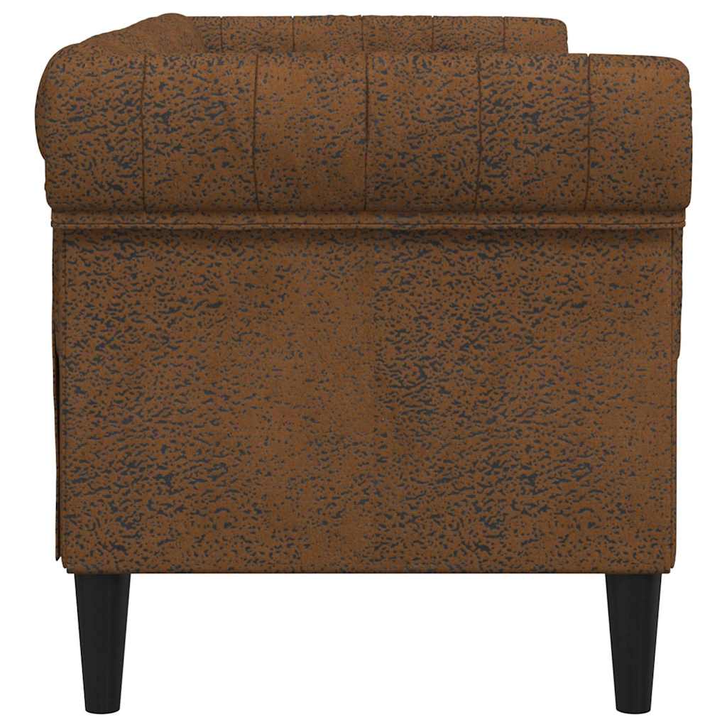 Pohovka Hnědá 182,5 X 74,5 X 74,5 Cm Polyester