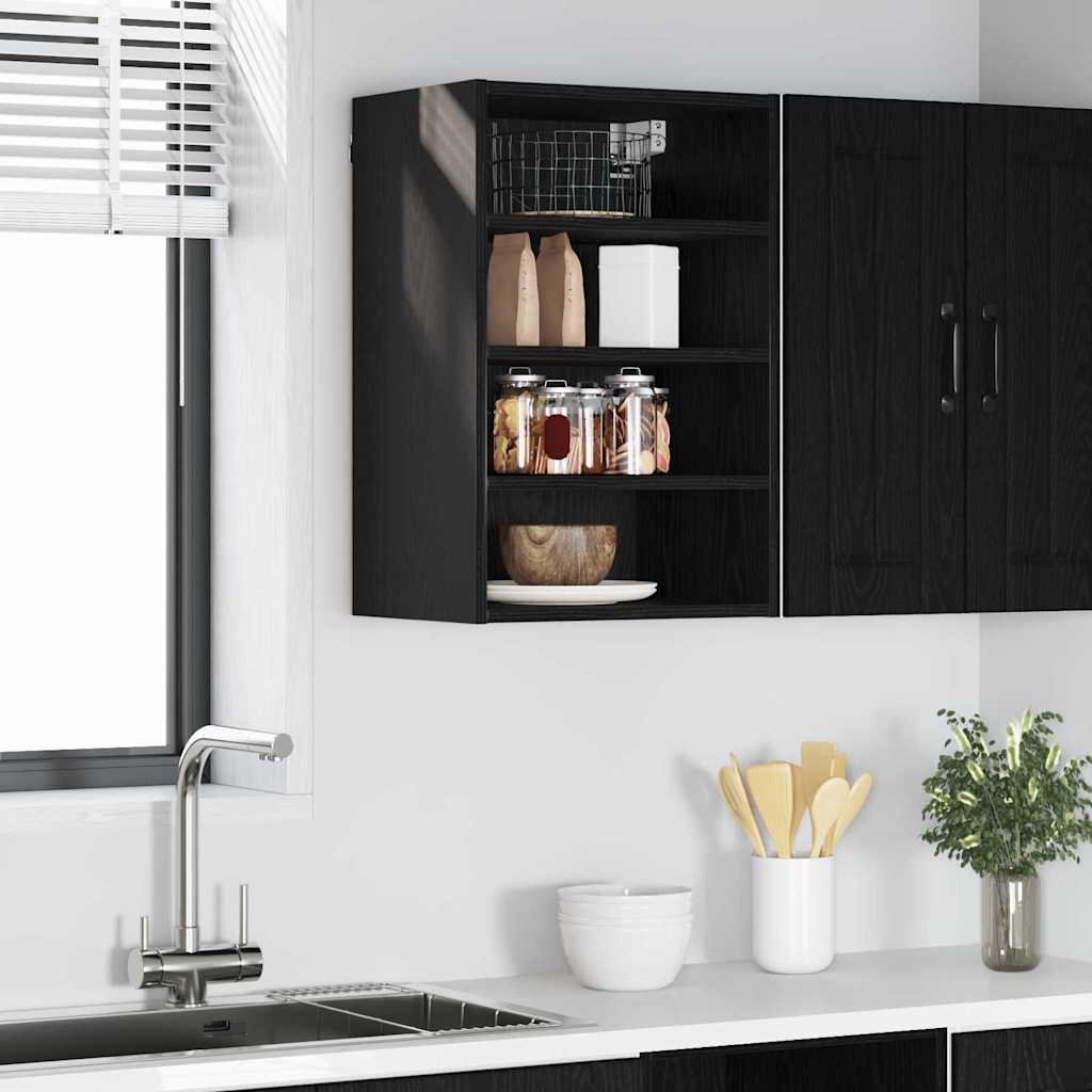 Závěsná Skříňka Černý Dub 40 X 29,5 X 60 Cm Kompozitní Dřevo