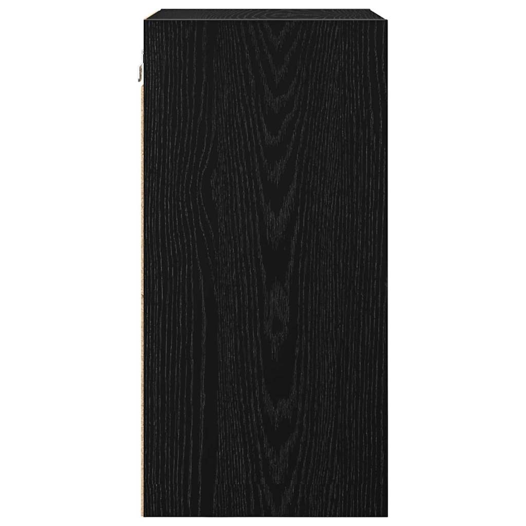 Závěsná Skříňka Černý Dub 40 X 29,5 X 60 Cm Kompozitní Dřevo