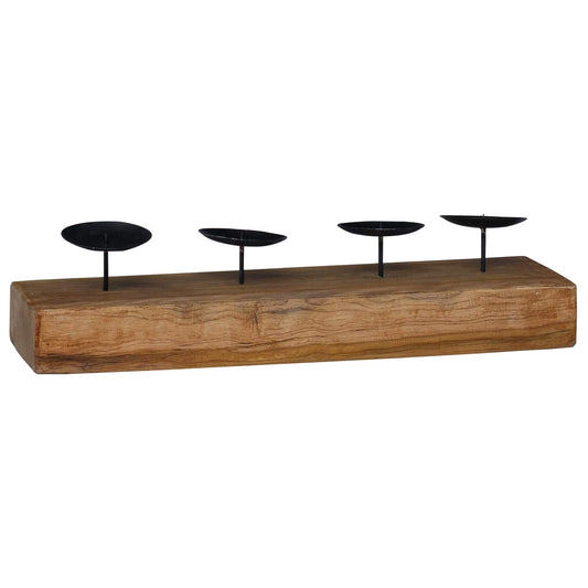 Svícen Přírodní 50 X 15 X 10 Cm Masivní Teakové Dřevo
