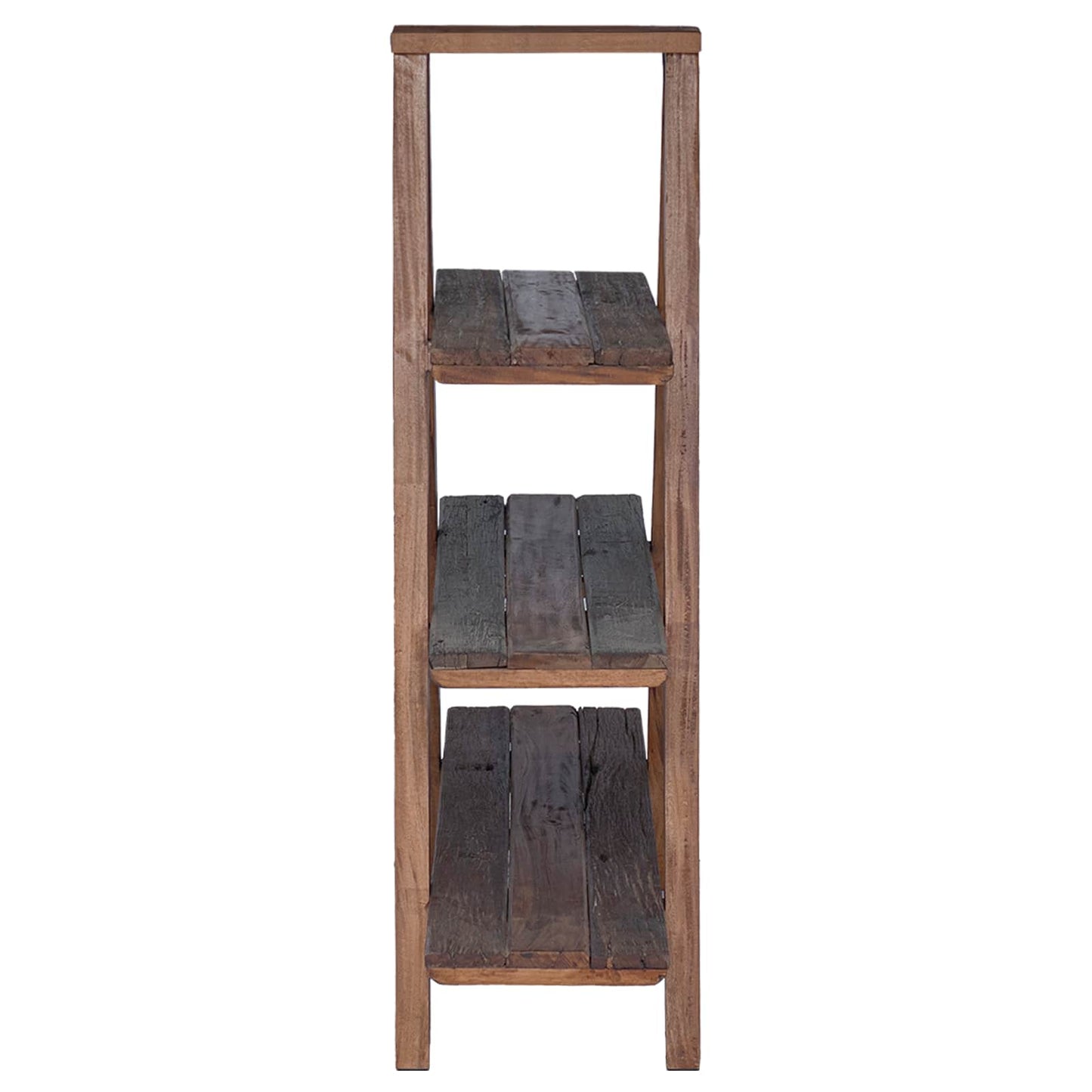 Skládací Regál S Policí S Úložištěm Hnědá 79.5 X 35 X 112 Cm