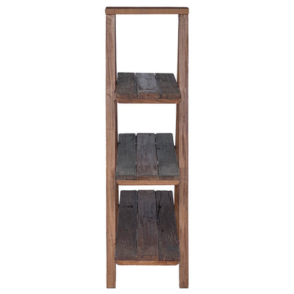 Skládací Regál S Policí S Úložištěm Hnědá 79.5 X 35 X 112 Cm