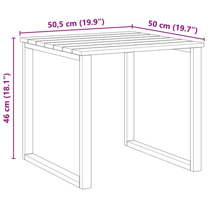 Stůl Přírodní 50,5 X 50 X 46 Cm Impregnované Borovicové Dřevo