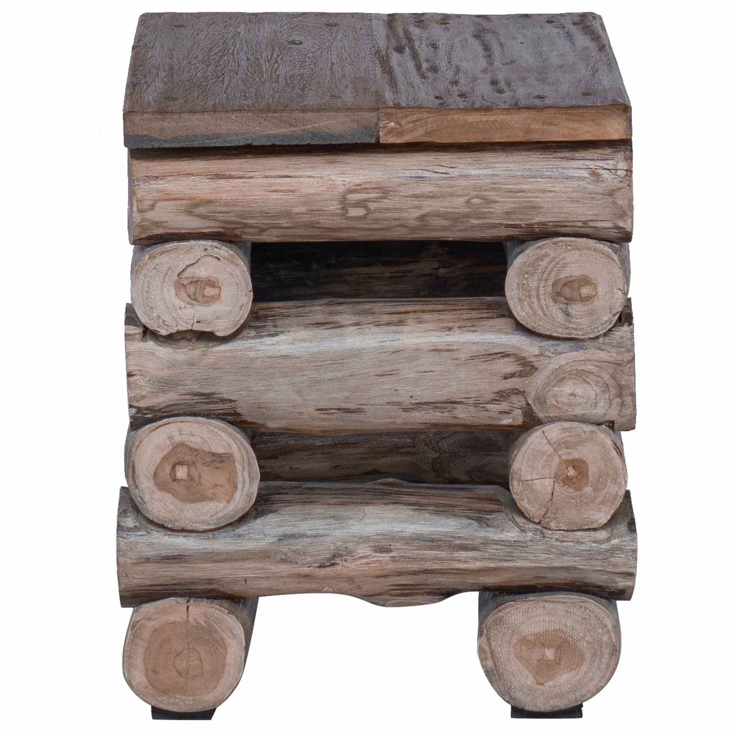 Stolička Přírodní 30 X 30 X 38 Cm Pevné Teakové Dřevo