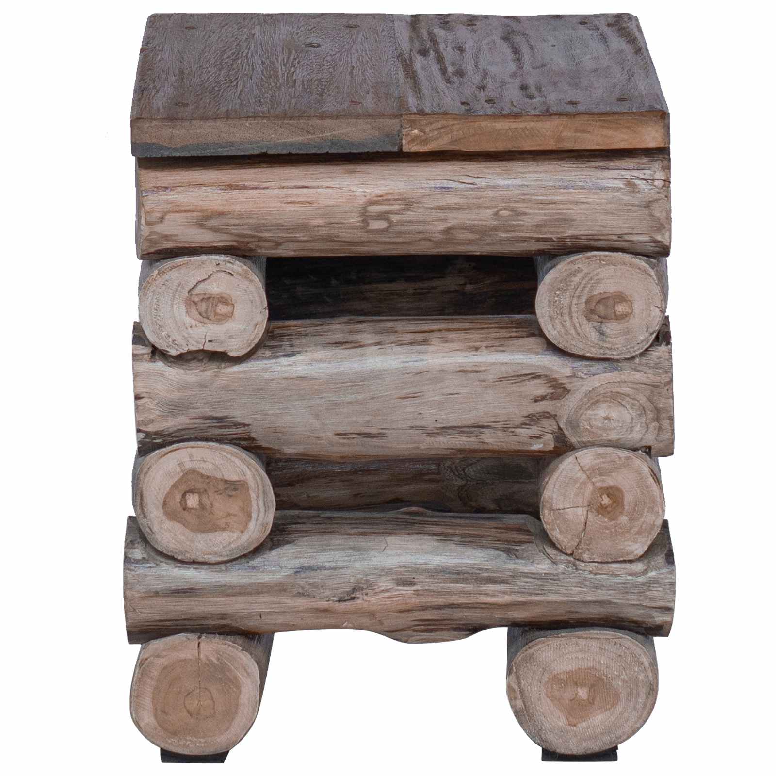 Stolička Přírodní 30 X 30 X 38 Cm Pevné Teakové Dřevo