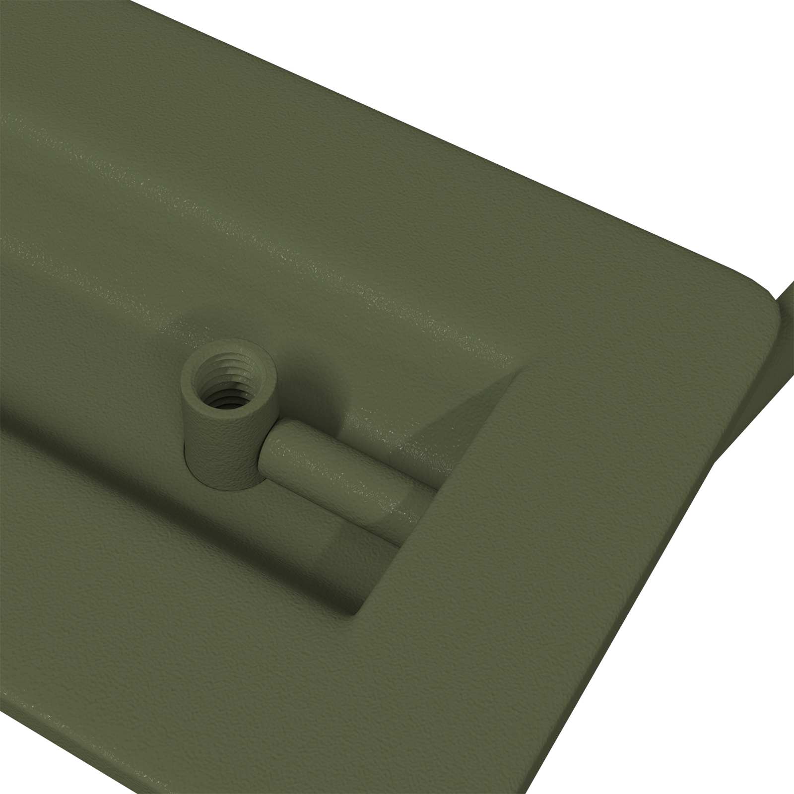 Úchyty Na Skříň 12 Pcs Olivově Zelená 85 X 45 Mm Kov