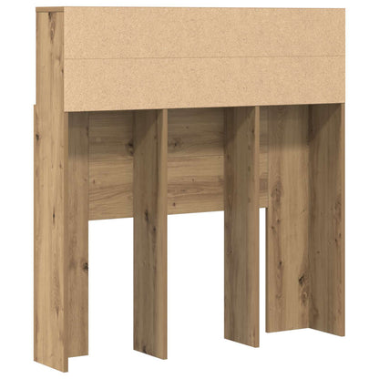 Čelo Postele Se Skříňkou Artisanový Dub Kompozitní Dřevo