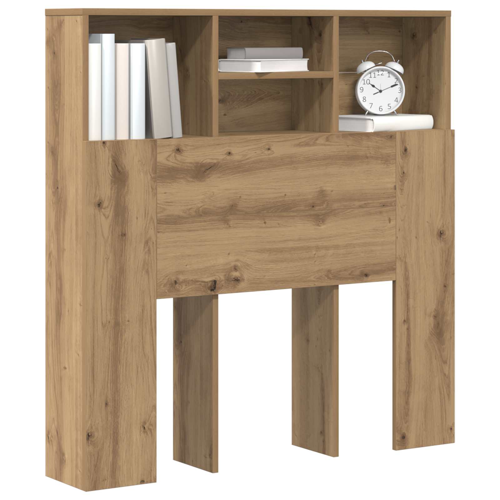 Čelo Postele Se Skříňkou Artisanový Dub Kompozitní Dřevo