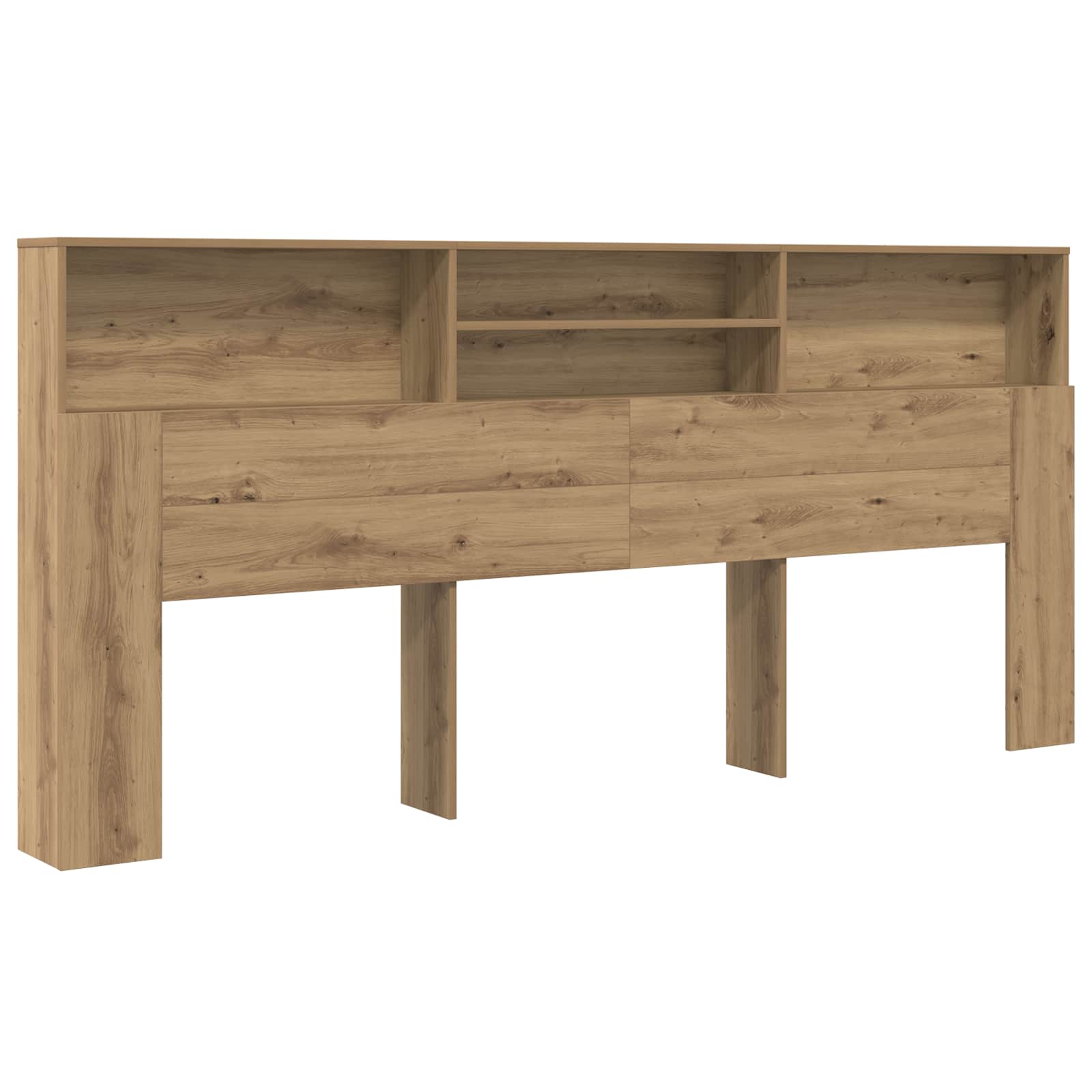 Čelo Postele Se Skříňkou Artisanový Dub Kompozitní Dřevo