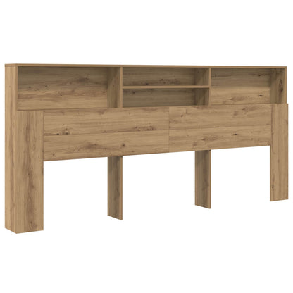 Čelo Postele Se Skříňkou Artisanový Dub Kompozitní Dřevo
