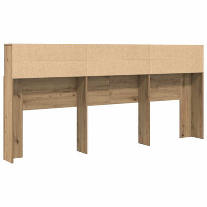 Čelo Postele Se Skříňkou Artisanový Dub Kompozitní Dřevo