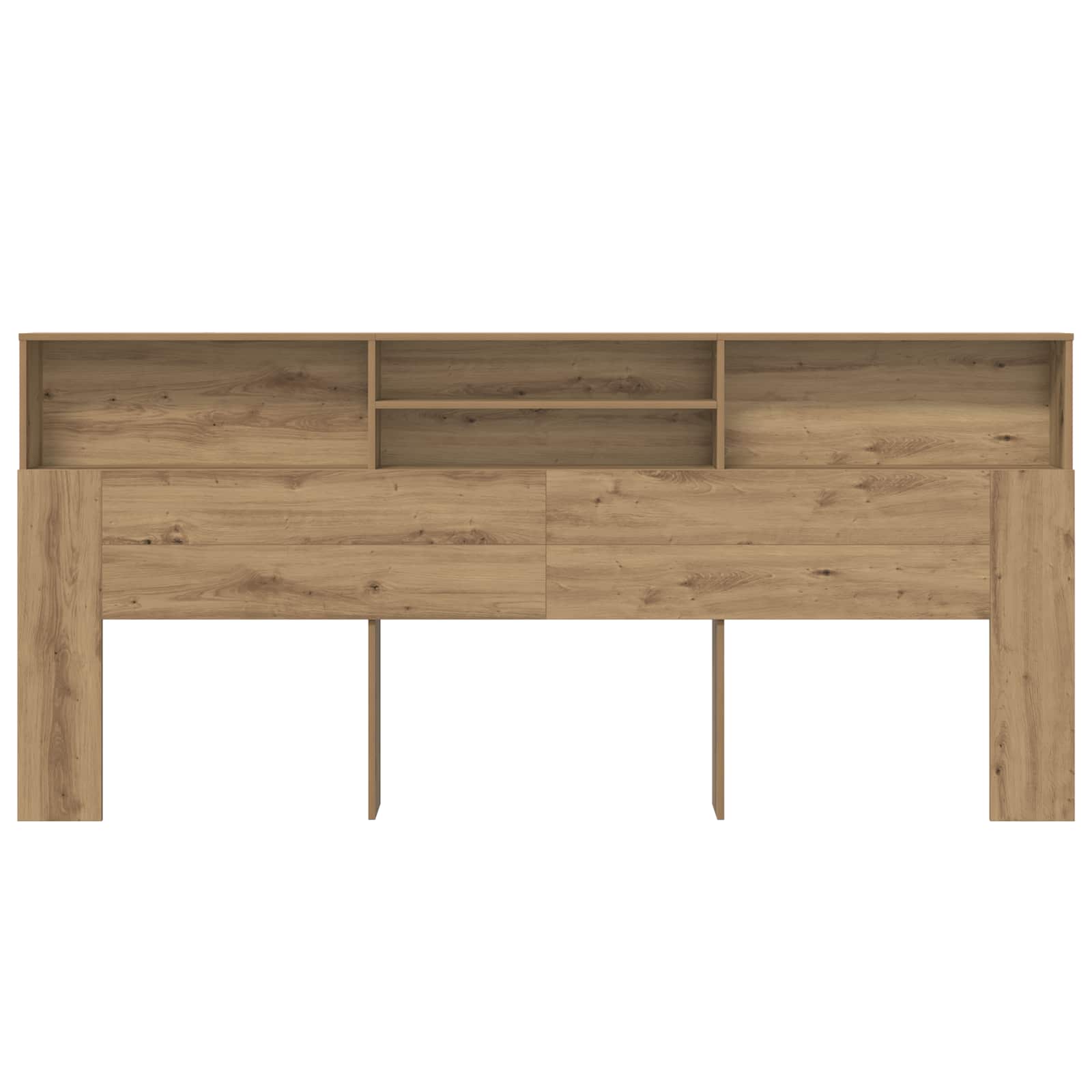 Čelo Postele Se Skříňkou Artisanový Dub Kompozitní Dřevo