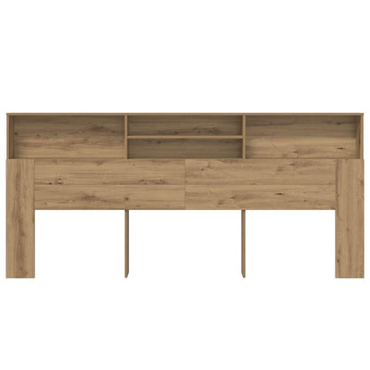 Čelo Postele Se Skříňkou Artisanový Dub Kompozitní Dřevo