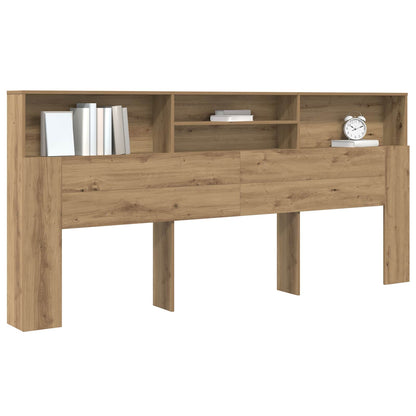 Čelo Postele Se Skříňkou Artisanový Dub Kompozitní Dřevo