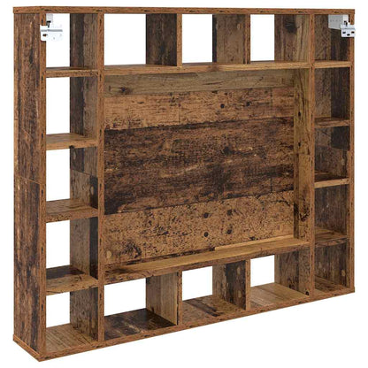 Zrcadlová Skříň Staré Dřevo 91 X 15 X 76,5 Cm Kompozitní Dřevo