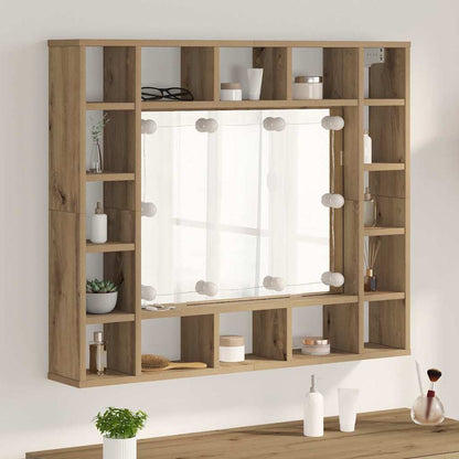 Zrcadlová Skříň Artisanový Dub 91 X 15 X 76,5 Cm