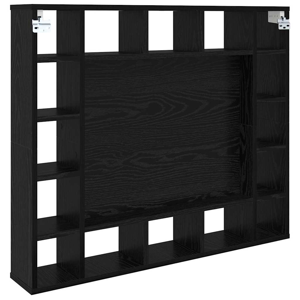 Zrcadlová Skříň Černý Dub 91 X 15 X 76,5 Cm Kompozitní Dřevo
