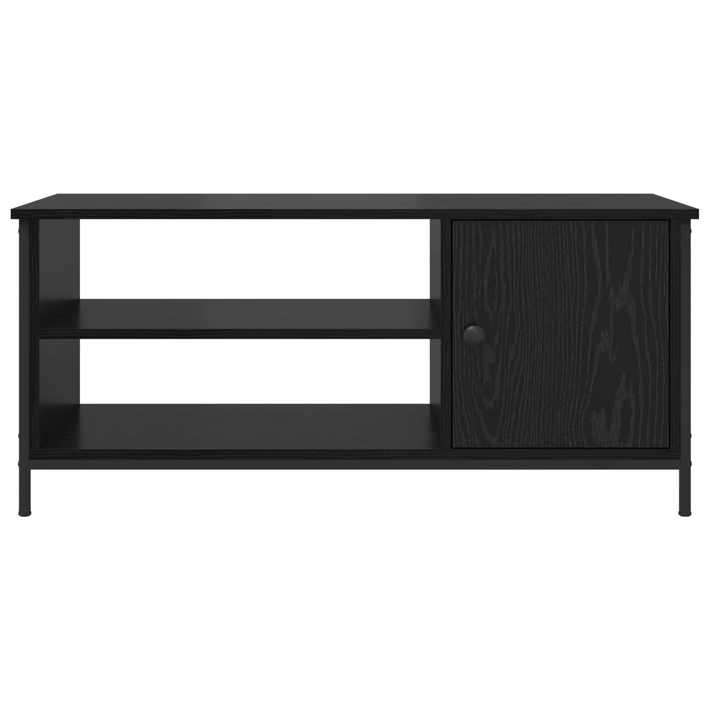 Televizní Skříň 100 X 40 X 45 Cm Černý Dub Kompozitní Dřevo