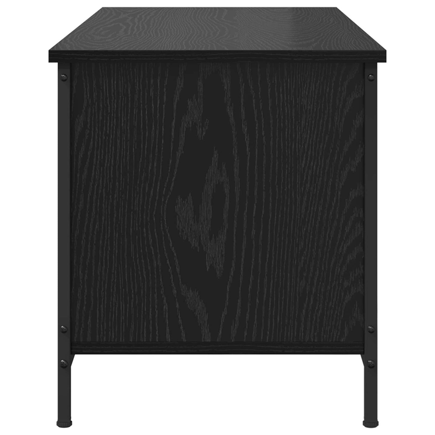Televizní Skříň 100 X 40 X 45 Cm Černý Dub Kompozitní Dřevo