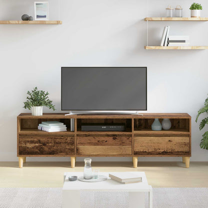 Televizní Skříň 150 X 30 X 45 Cm Staré Dřevo Kompozitní Dřevo