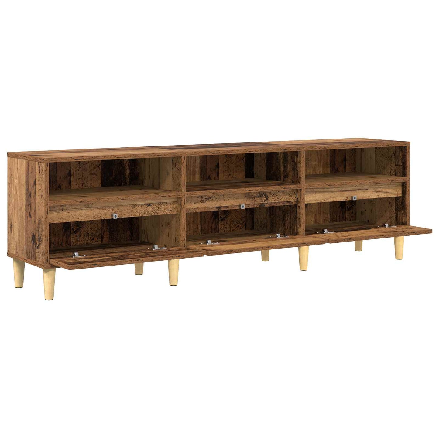 Televizní Skříň 150 X 30 X 45 Cm Staré Dřevo Kompozitní Dřevo