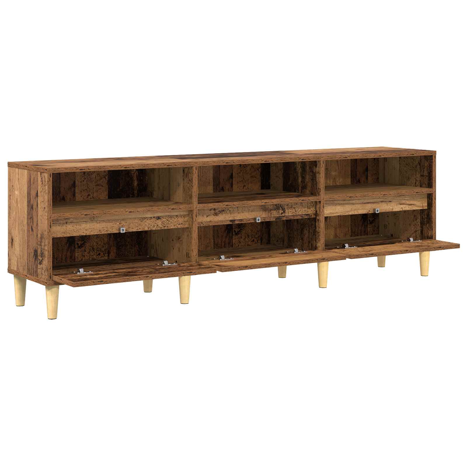 Televizní Skříň 150 X 30 X 45 Cm Staré Dřevo Kompozitní Dřevo