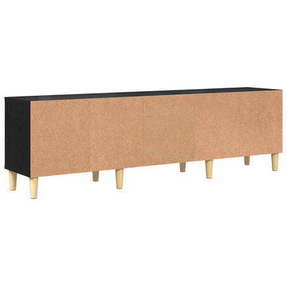 Televizní Skříň 150 X 30 X 45 Cm Černý Dub Kompozitní Dřevo