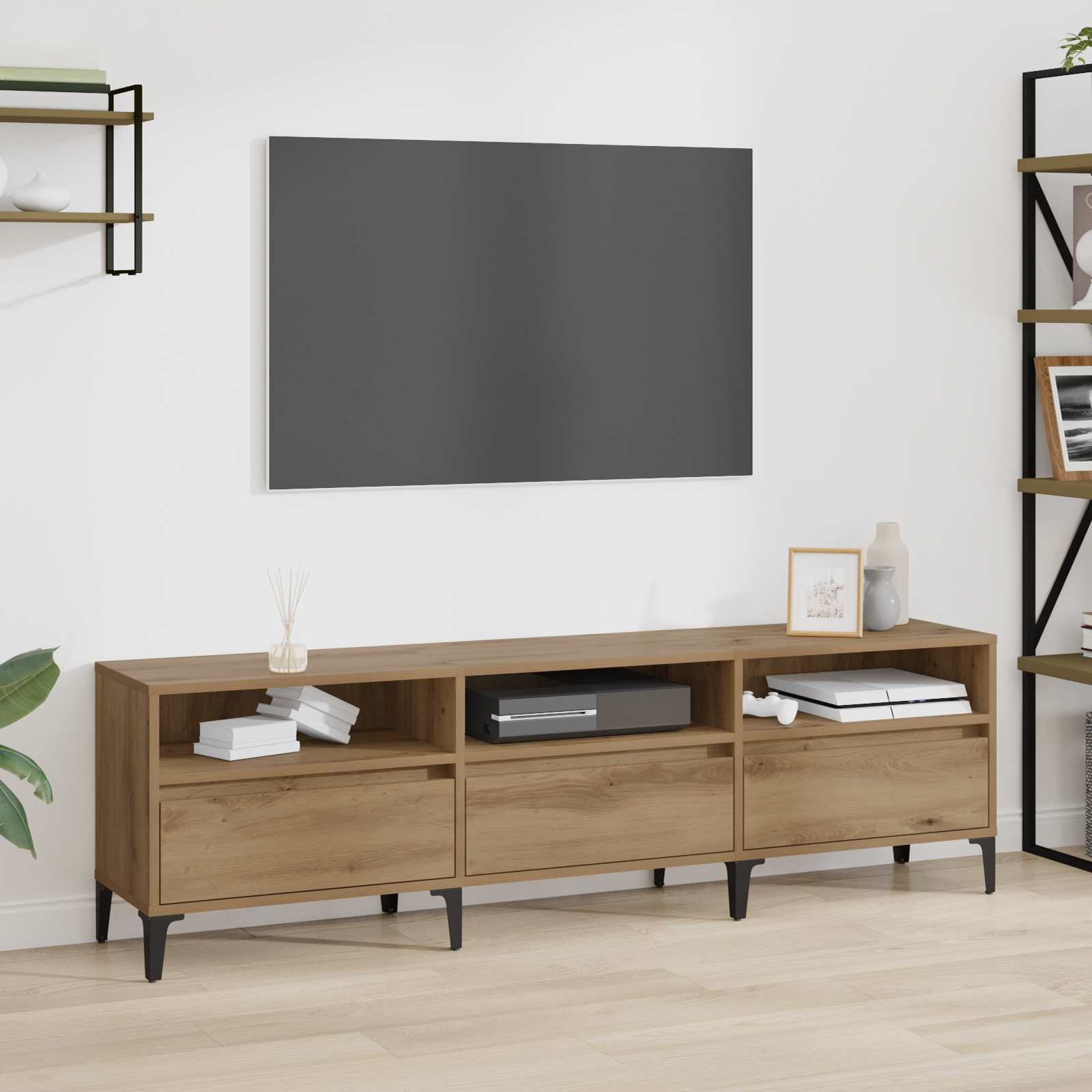 Televizní Skříň 150 X 30 X 45 Cm Artisanový Dub