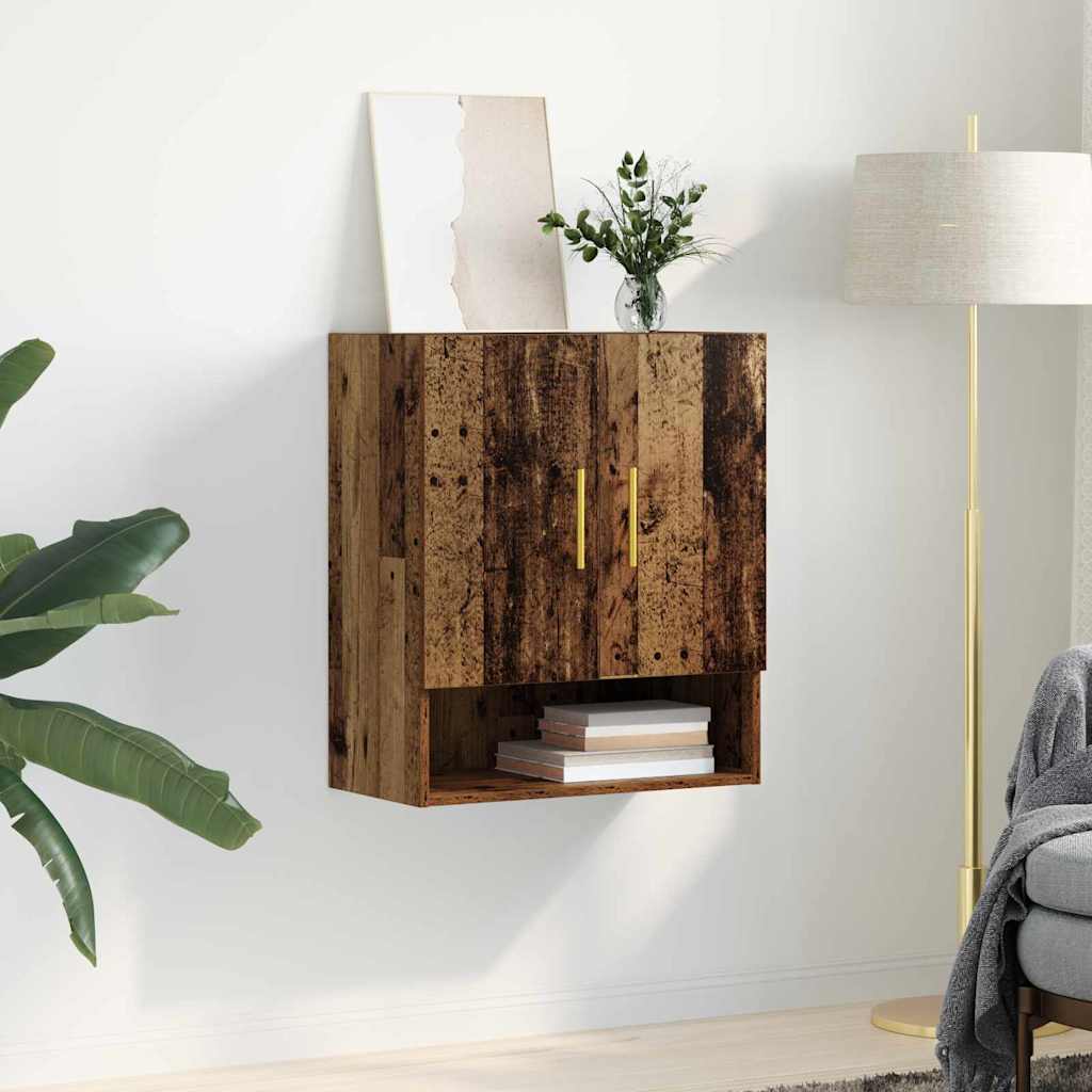Nástěnná Skříňka 60 X 31 X 70 Cm Kompozitní Dřevo Staré Dřevo
