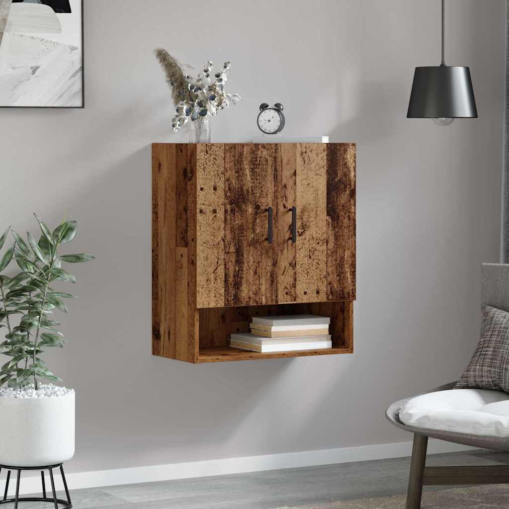 Nástěnná Skříň 60 X 31 X 70 Cm Kompozitní Dřevo Staré Dřevo