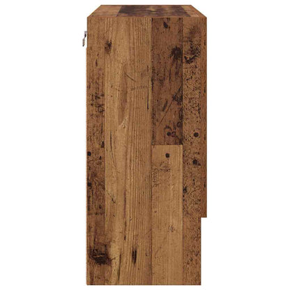 Nástěnná Skříň 60 X 31 X 70 Cm Kompozitní Dřevo Staré Dřevo