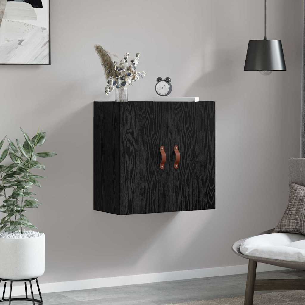 Nástěnná Skříňka 60 X 31 X 60 Cm Kompozitní Dřevo Černý Dub