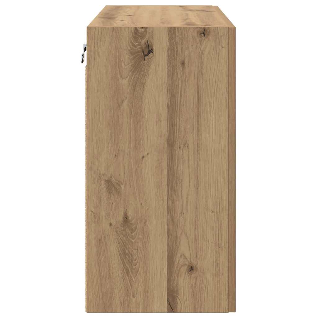Nástěnná Skříň 60 X 31 X 60 Cm Kompozitní Dřevo Artisanový Dub