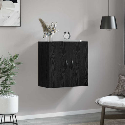 Nástěnná Skříň 60 X 31 X 60 Cm Kompozitní Dřevo Černý Dub