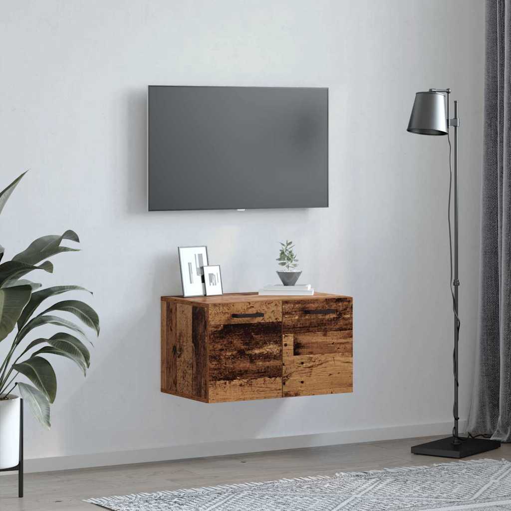 Nástěnná Skříň 60 X 36,5 X 35 Cm Kompozitní Dřevo Staré Dřevo