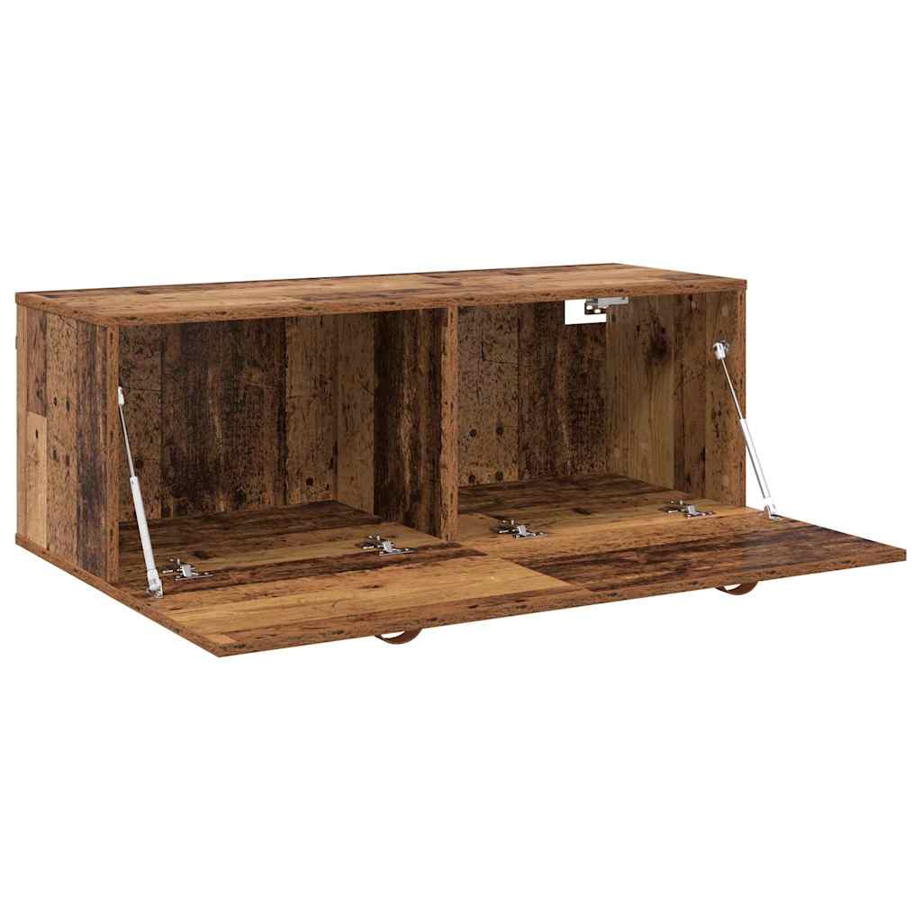 Nástěnná Skříň 100 X 36,5 X 35 Cm Kompozitní Dřevo Staré Dřevo